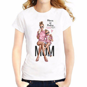 Super Mom T shirt Women Mother's Love Print White T-shirt Harajuku TShirt Vogue Tops tee shirt Femme Vogue Summer TShirt