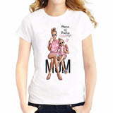 Super Mom T shirt Women Mother's Love Print White T-shirt Harajuku TShirt Vogue Tops tee shirt Femme Vogue Summer TShirt