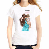 Super Mom T shirt Women Mother's Love Print White T-shirt Harajuku TShirt Vogue Tops tee shirt Femme Vogue Summer TShirt