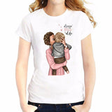 Super Mom T shirt Women Mother's Love Print White T-shirt Harajuku TShirt Vogue Tops tee shirt Femme Vogue Summer TShirt